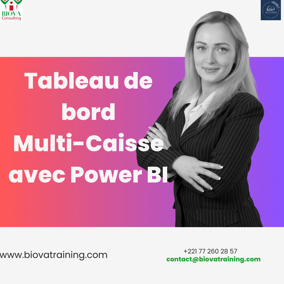 Tableau de bord multi-caisse sur Power BI